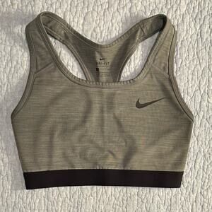 Nike Dri-Fit Gray and Black Sports Bra